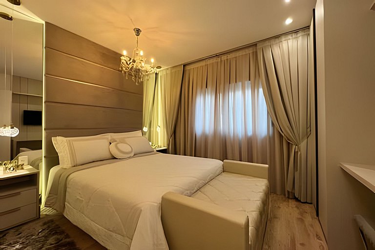 Apt Borges,poucos metros da Rua Coberta em Gramado