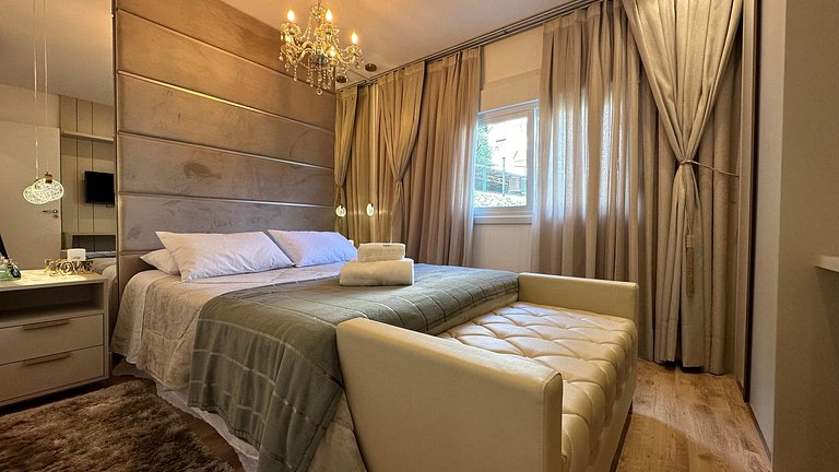 Apt Borges,poucos metros da Rua Coberta em Gramado
