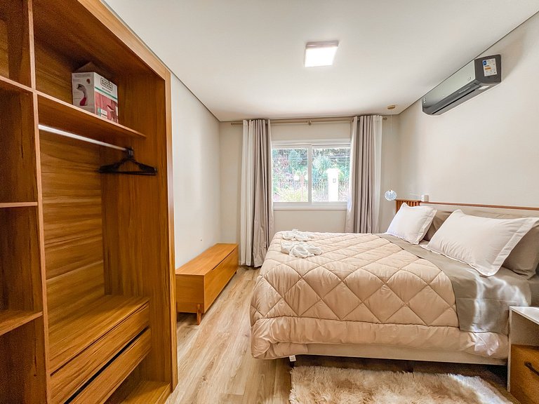 Descanso na serra, apto acolhedor perto do centro