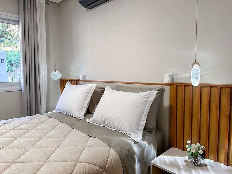 Descanso na serra, apto acolhedor perto do centro