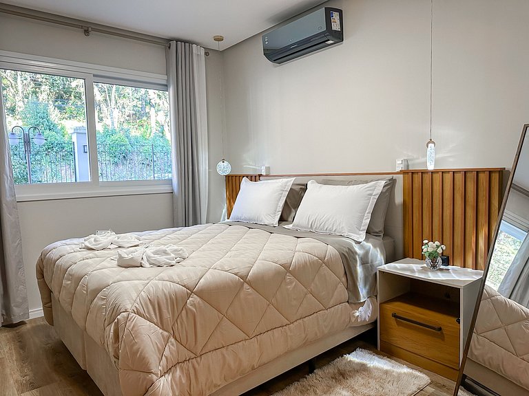 Descanso na serra, apto acolhedor perto do centro