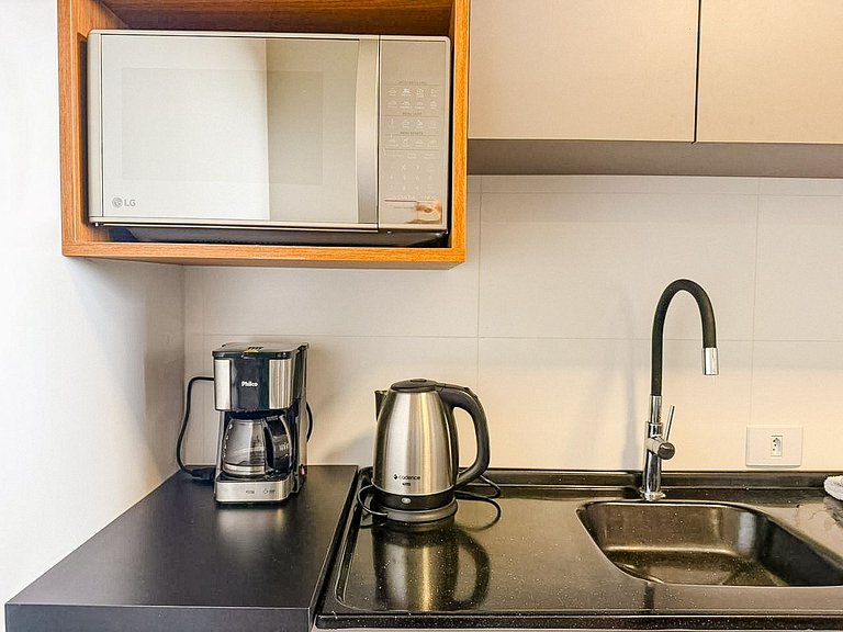 Apto com vista em Gramado, 2 quartos, a 1km da Rua Coberta