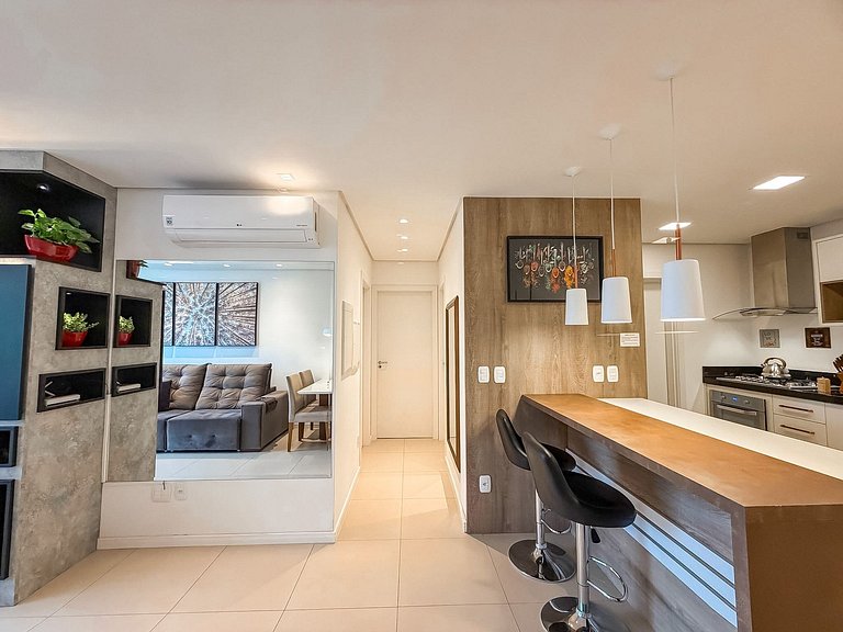 Apt com vista e próximo ao centro