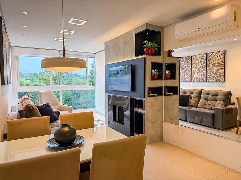 Apt com vista e próximo ao centro