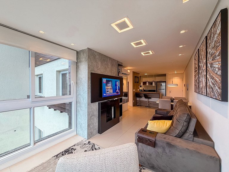 Apt com vista e próximo ao centro