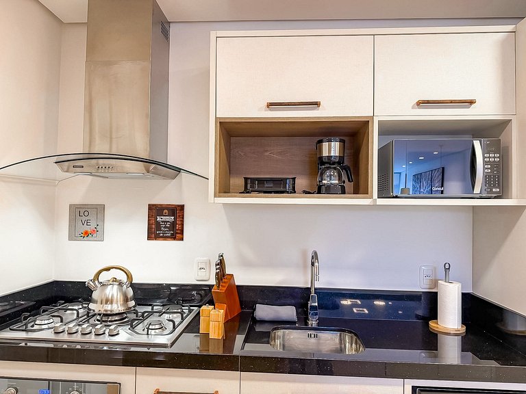 Apt com vista e próximo ao centro