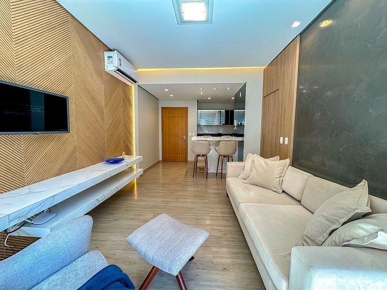 Apto confortável com piscina aquecida e jacuzzi