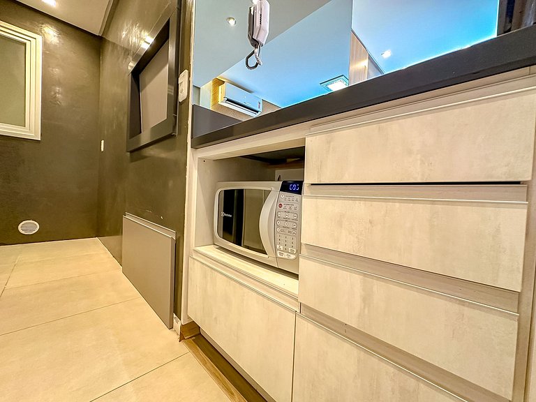 Apto confortável com piscina aquecida e jacuzzi