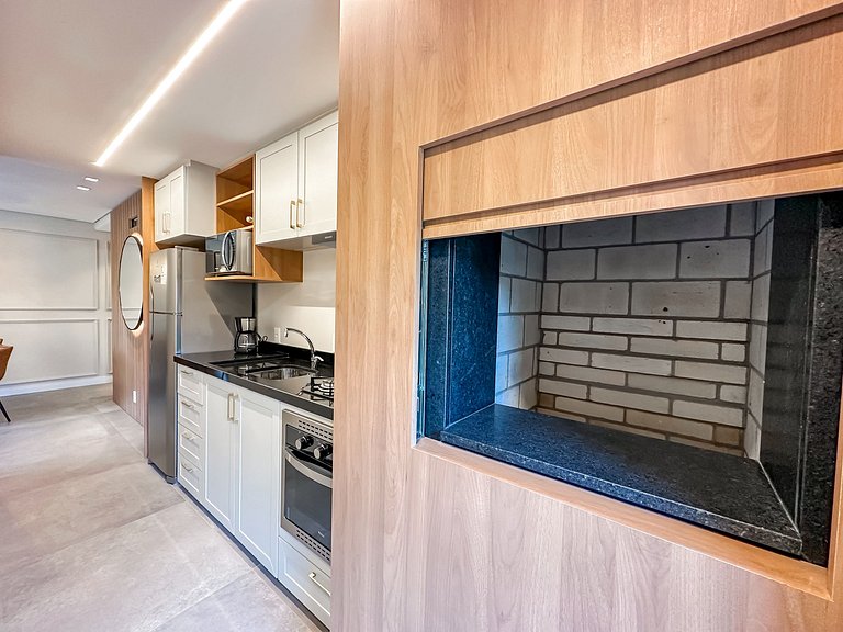 Apartamento a 800 metros da Rua Coberta