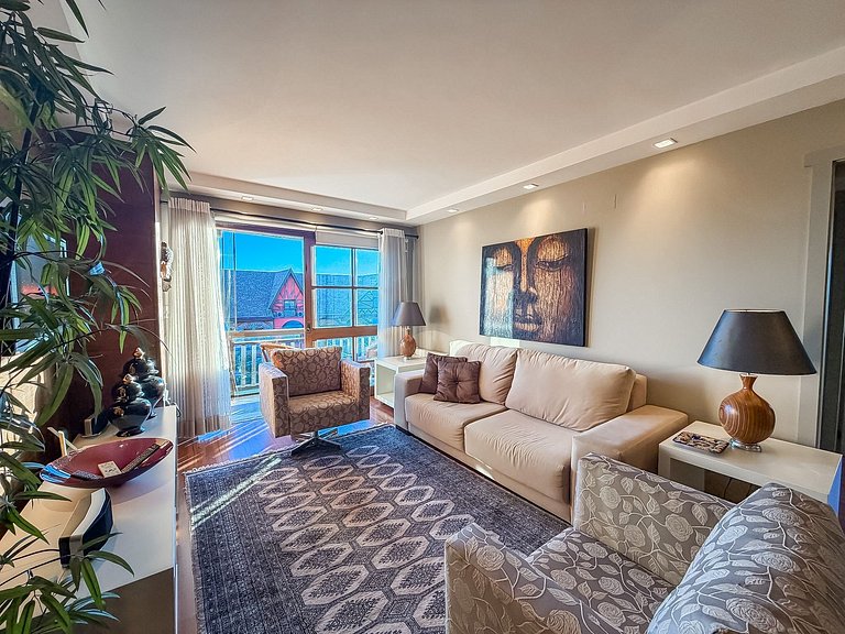 Apto no coração de Gramado 400 metros Rua Coberta