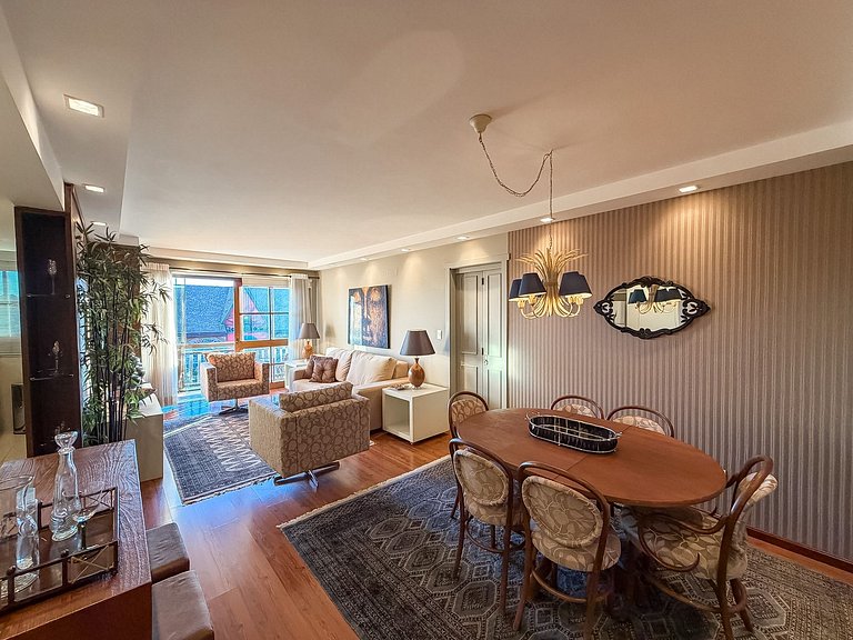 Apto no coração de Gramado 400 metros Rua Coberta