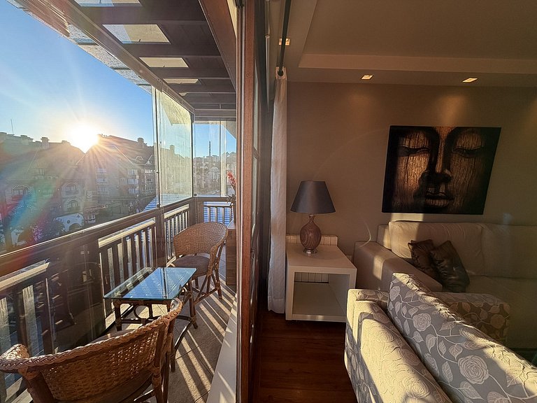 Apto no coração de Gramado 400 metros Rua Coberta