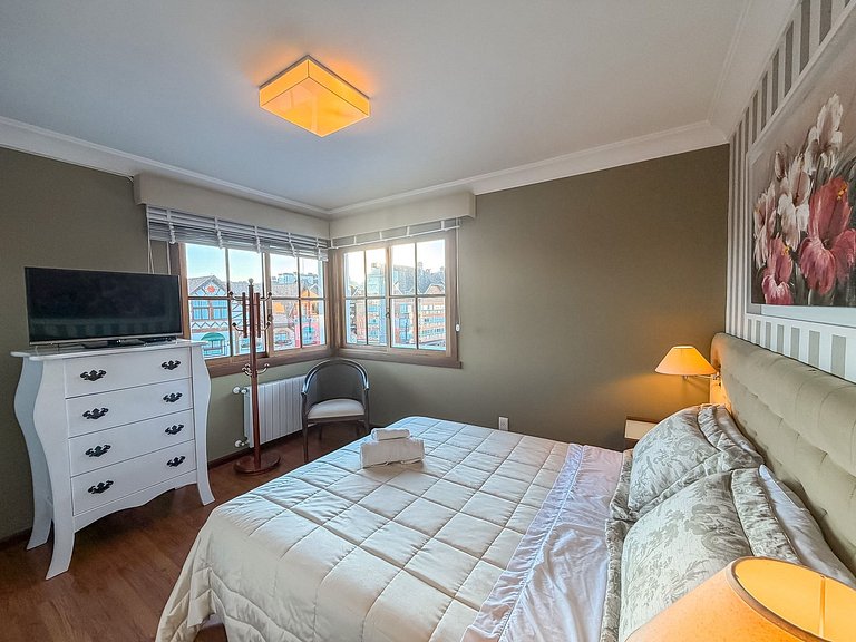 Apto no coração de Gramado 400 metros Rua Coberta