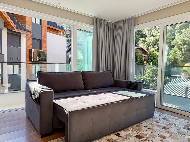 A uma quadra da Rua Coberta, duas suítes