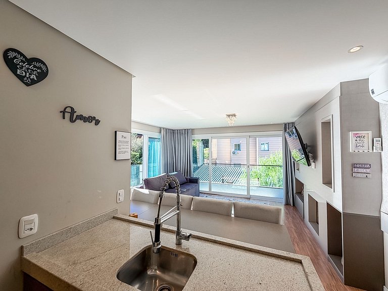 A uma quadra da Rua Coberta, duas suítes