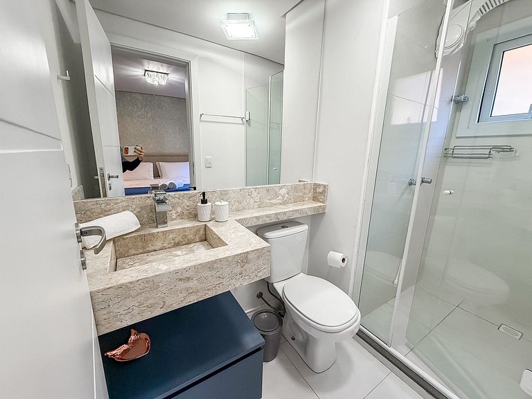 A uma quadra da Rua Coberta, duas suítes