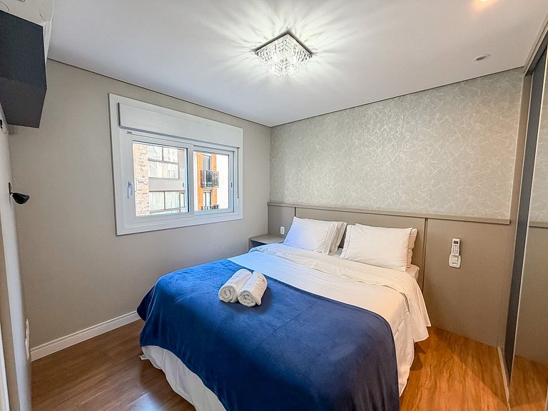 A uma quadra da Rua Coberta, duas suítes