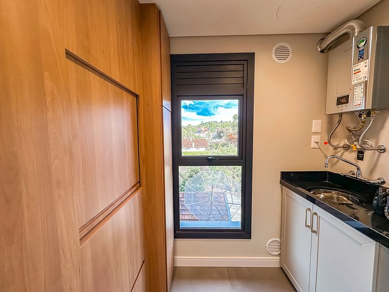 Apartamento novo perto da Rua Coberta