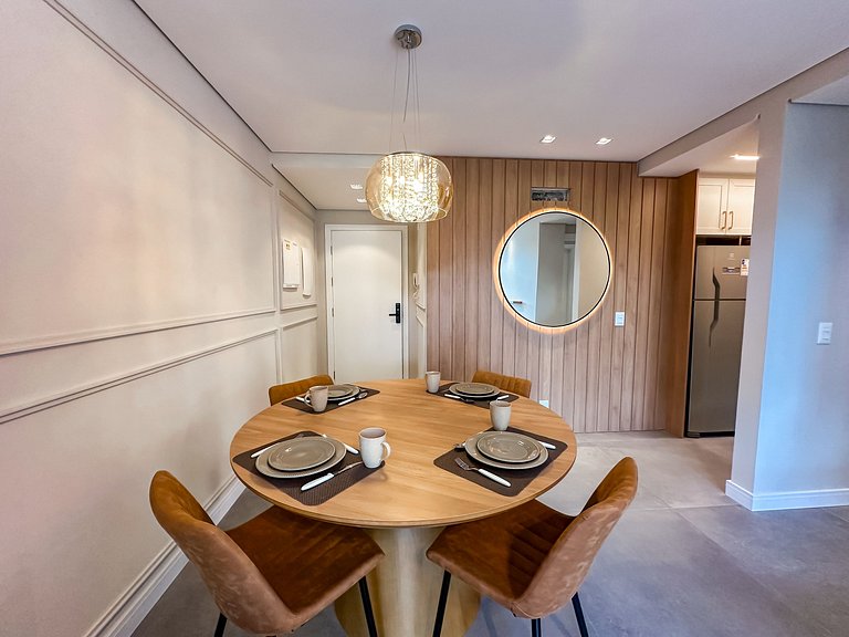 Apartamento novo perto da Rua Coberta