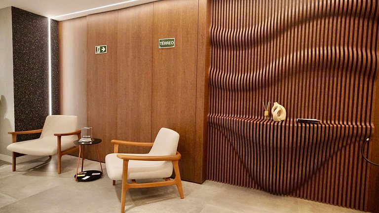 Apartamento novo perto da Rua Coberta